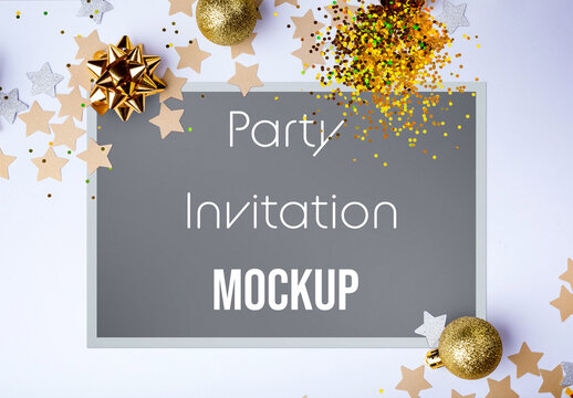 Party Invitation Mockup