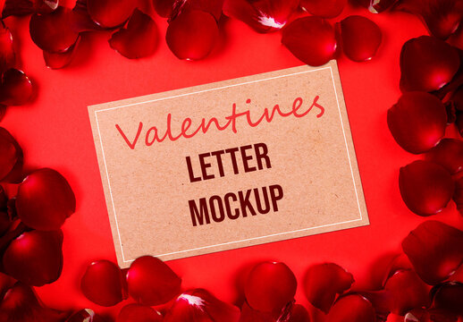 Valentine's Letter Mockup