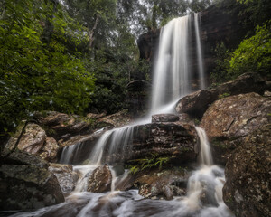 Fototapeta na wymiar waterfall in bushland on the nsw central coast