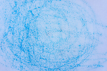 Snow background. The snow is painted with blue paint. Winter texture.