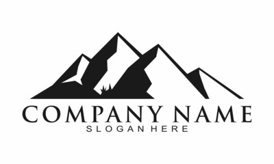 Nature mountain vector logo