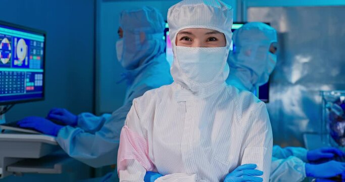 female engineer looking at you