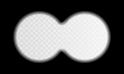 View from the binoculars. View through a rifle scope isolated on transparent background. Vector illustration