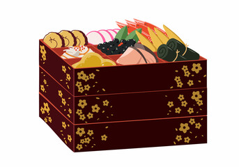 おせち料理　3段