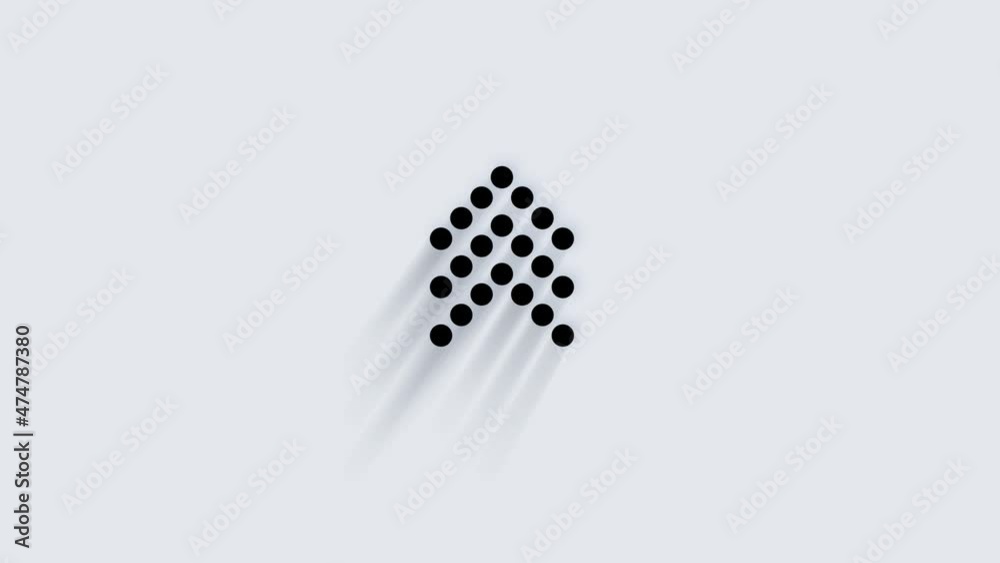 Aufkleber modern arrow, great design for any purposes. alpha channel without background. swipe up animation fo
