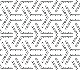 Black and white seamless linear illustrations. Coloring book, colouring page for children and adults. Decorative abstract vector pattern design. Line art drawing. Easy to edit color and line weight