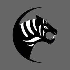 Vector tiger 2022. Year of the tiger 2022. Isolated. Drawn by hand. Cartoon