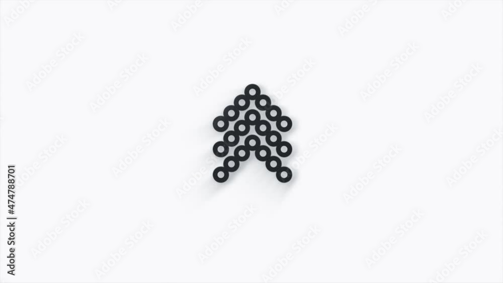 Poster Line Swipe up animation button. Application and social network icons, swipe up for advertising. Social media scroll arrows. 4K video animation with alpha channel