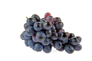 Grapes in white background
