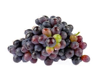 Grapes in white background
