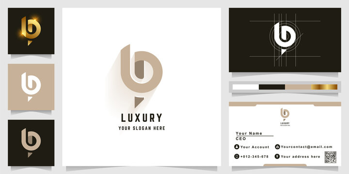 Letter bp or LP monogram logo