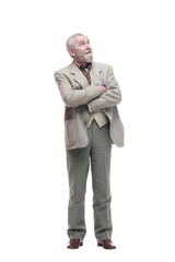 full-length. casual elderly man in business clothes .