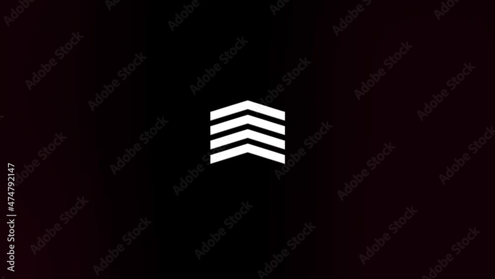 Poster Glitch Swipe up animation button. Application and social network icons, swipe up for advertising. Social media scroll arrows. 4K video animation with alpha channel