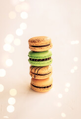 Stack of macaroons.