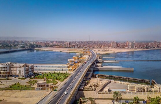 Fototapeta Assiut Barrages in Assiut city of Egypt