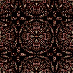Seamless pattern with Indian tribal mask