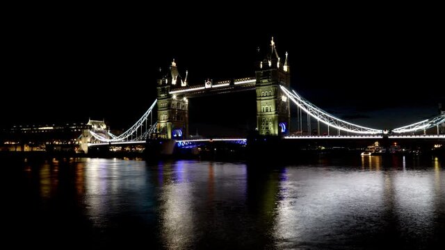 London Tower Bridge time lapse