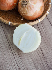 신선한 유기농 채소 양파, 음식, 요리재료