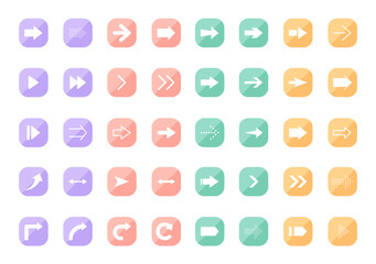 矢印　ボタン　セット