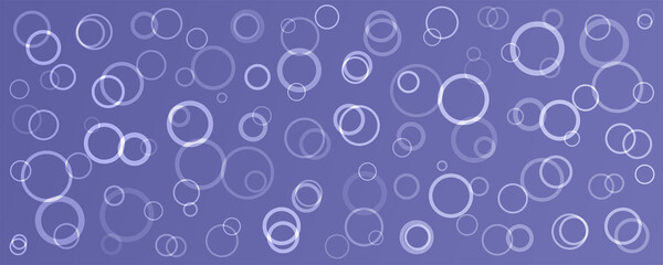 Vector abstract geometric background. On a very peri background, color of the year 2022, circles of different sizes are distributed on the sides with the effect of volume. Copyspace.