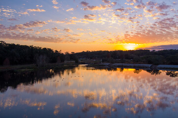 Langan Park sunset 