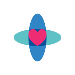 LOVE lettering logo is simple, easy to understand and authoritative