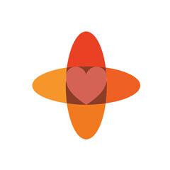 LOVE  lettering logo is simple, easy to understand and authoritative