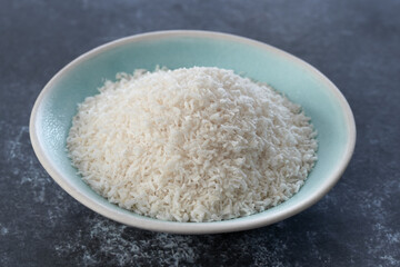 Shredded Coconut in a Bowl