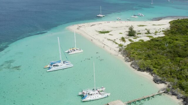 Puerto Rico Island Beach Paradise of Cayo Icacos - Aerial