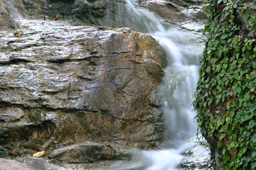 the artificia waterfall at the park, hong kong 18 sept 2004