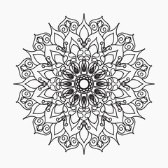 Hand drawn mandala. decoration in ethnic oriental  doodle ornament