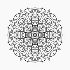 Hand drawn mandala. decoration in ethnic oriental  doodle ornament