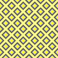 Diamond shape or square repeating pattern, yellow colour