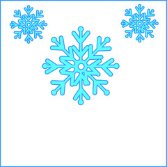 snowflakes on a white background