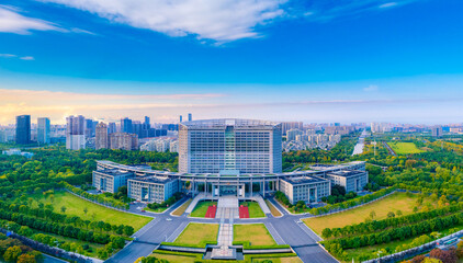 Urban environment of Nantong Central Business District, Jiangsu Province