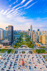 Urban environment of Nantong Central Business District, Jiangsu Province © Weiming