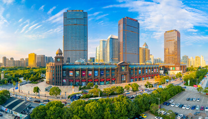 Urban environment of Nantong Central Business District, Jiangsu Province
