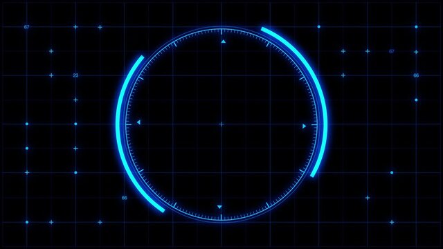 Set your sights on it.Cool monitor screen. Blue version.