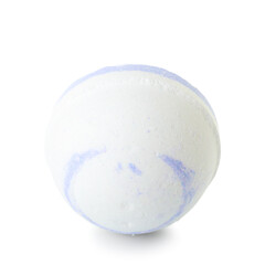 Bath bomb on white background