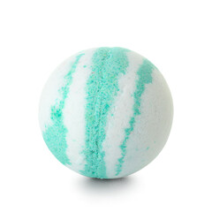Bath bomb on white background