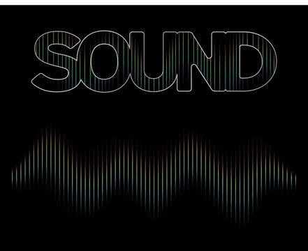 Editable text effect in sound wave rhythm style + tutorial. Created using AI CS6.