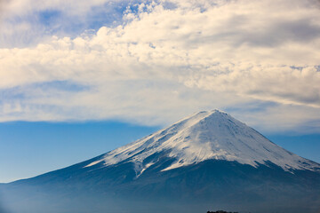 Fototapeta na wymiar 河口湖大石公園からの富士山