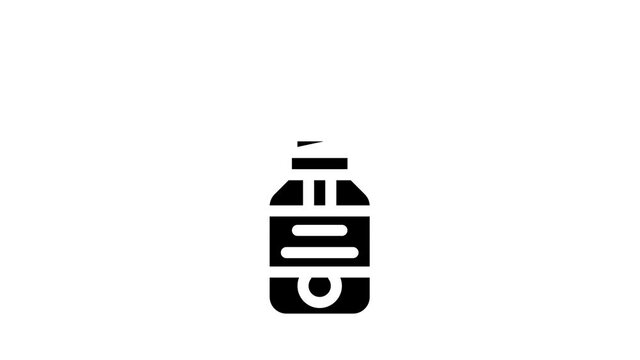artificial flavoring animated glyph icon artificial flavoring sign. isolated on white background
