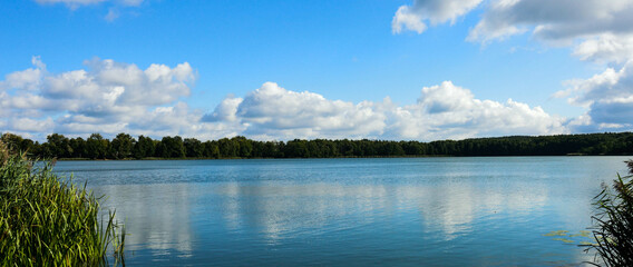 Lake overview in the summer