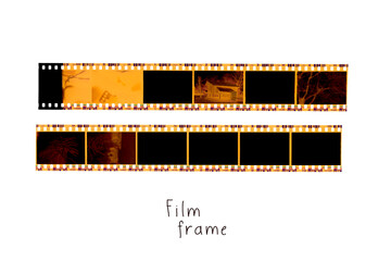 (35 mm.) film collections frame.With white space.film camera.	 - obrazy, fototapety, plakaty