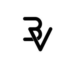 Bv vb b v letter logo