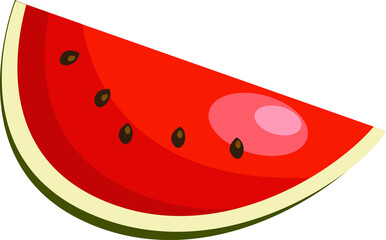 watermelon sliced fruit. vector illustration. healthy fresh and sweet food design.