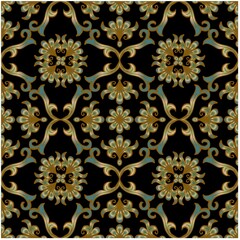 Luxury seamless pattern floral ornamental 