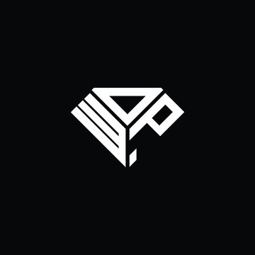 WDP letter logo creative design. WDP unique design, WOP letter logo creative design. WOP unique design