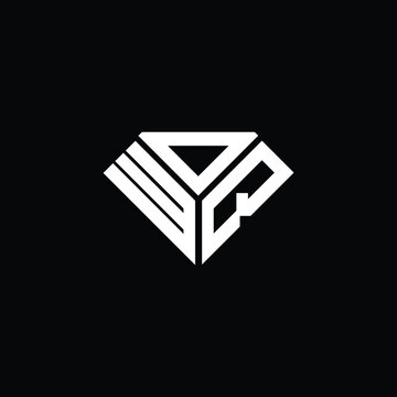 WDQ letter logo creative design. WDQ unique design, WOQ letter logo creative design. WOQ unique design